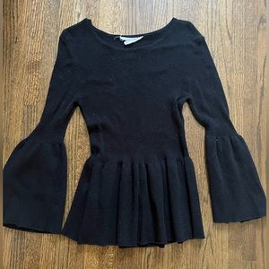 BCBGeneration Black Peplum Sweater